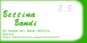 bettina bandi business card